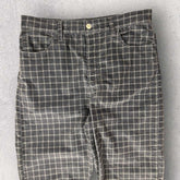 Levi’s Ribcage Straight Ankle Plaid Velour Trousers - W32 L26.5